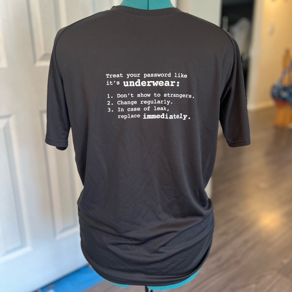 NWT nerd humor raglan shirt - password